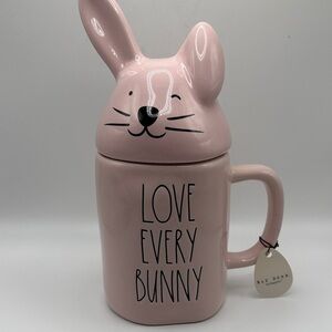 Rae Dunn Pink Love Every Bunny Mug